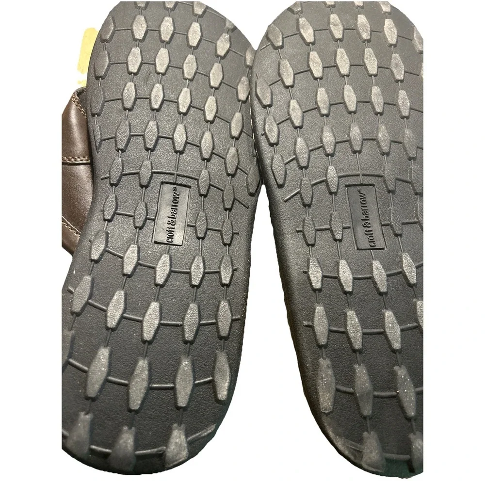 CROFT &‎ BARROW Brown Stitched Thong Sandals Men's 12 Comfort Core Technology